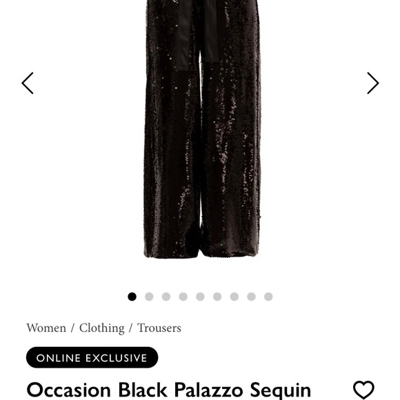 Julia Allert Occasion Black sequins trousers size Large - Picture 4 of 16